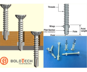 Vít tự khoan với cánh đầu chìm hỗ trợ bề mặt đẹp